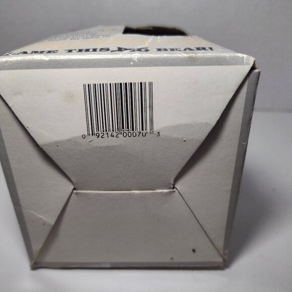 VINTAGE 1989 "Blame Me! Bear" Novelty Teddy Bear in Original Box - UNIQUE! - Picture 6 of 12